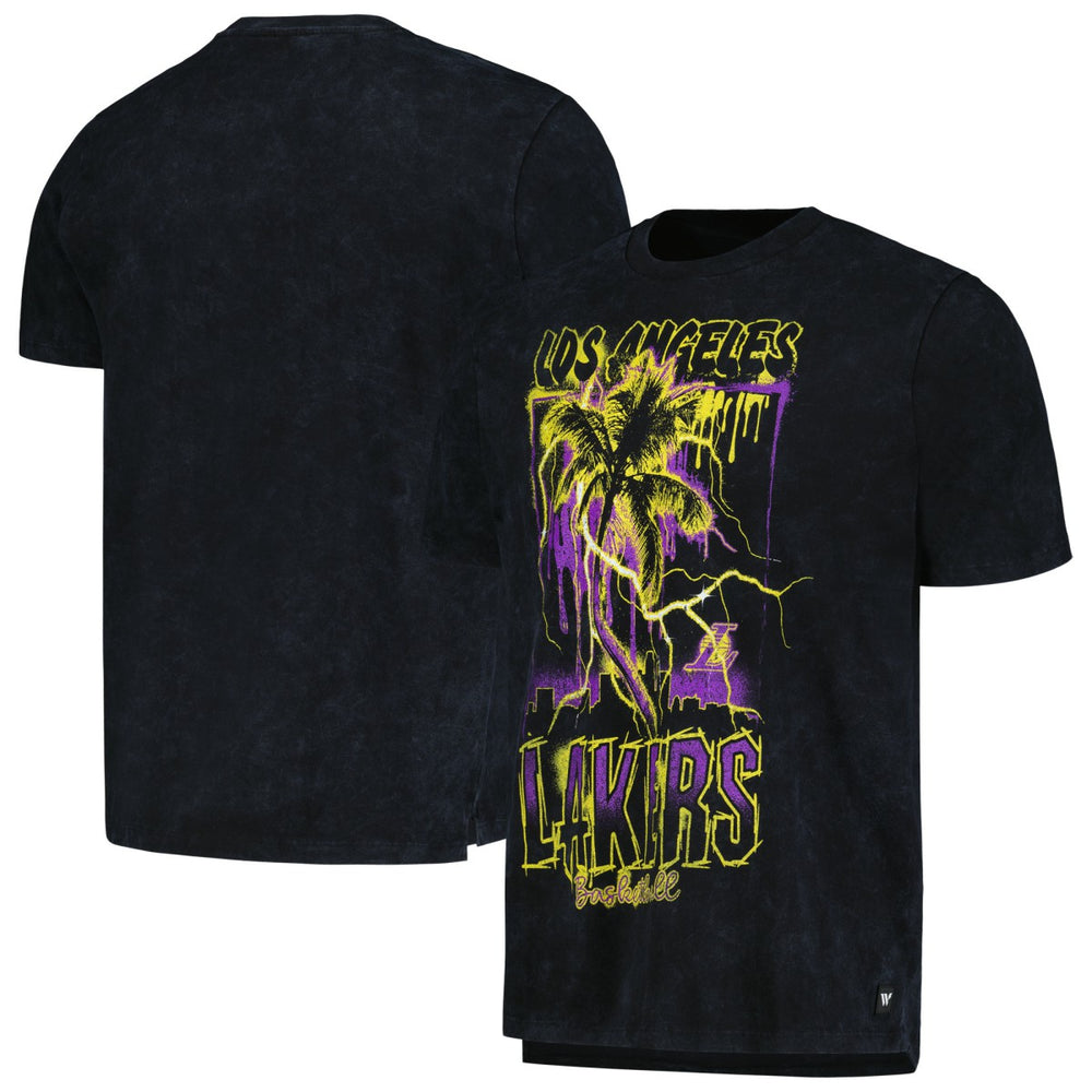 NBA - Los Angeles Lakers The Wild Collective Unisex Tour Band T-Shirt - Black