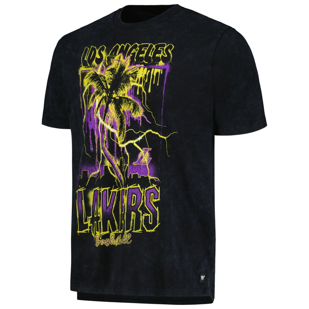 NBA - Los Angeles Lakers The Wild Collective Unisex Tour Band T-Shirt - Black