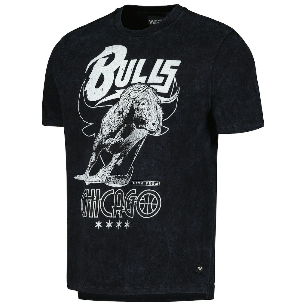 NBA - Chicago Bulls The Wild Collective Unisex Tour Band T-Shirt - Black