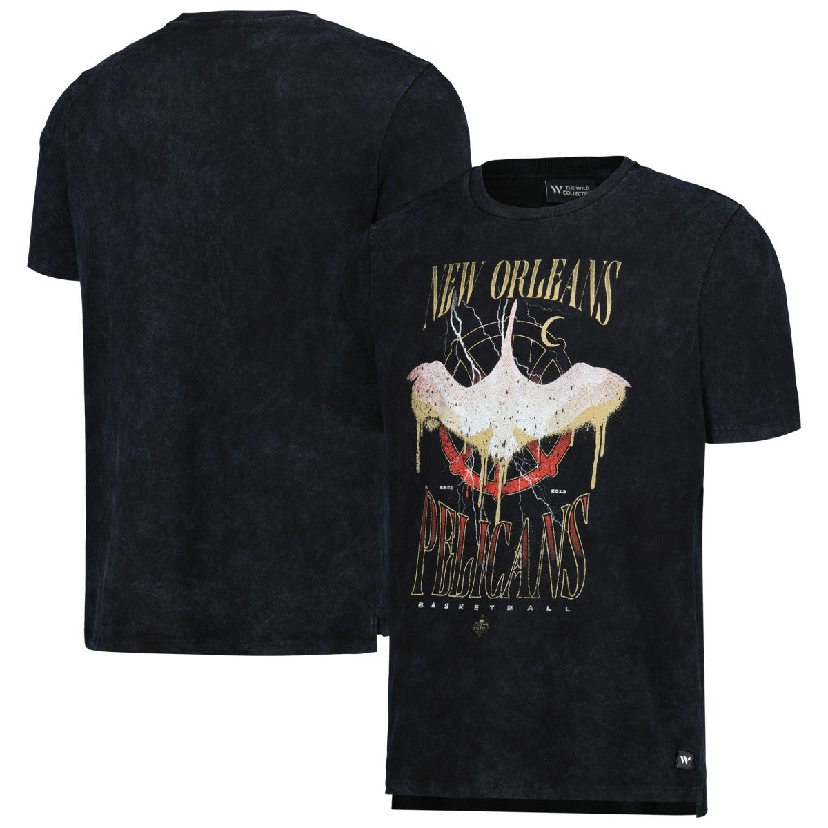 NBA - New Orleans Pelicans The Wild Collective Unisex Tour Band T-Shirt - Black