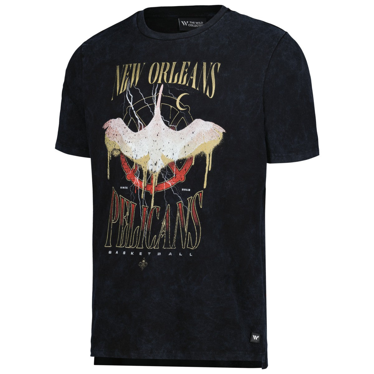 NBA - New Orleans Pelicans The Wild Collective Unisex Tour Band T-Shirt - Black
