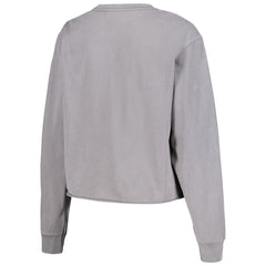 NBA - Phoenix Suns The Wild Collective Women's Band Cropped Long Sleeve T-Shirt - Gray