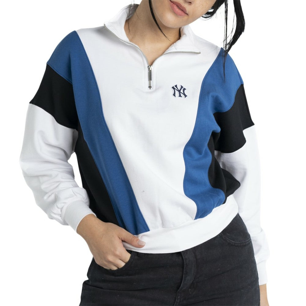 New York Yankees Lusso Women's Malia Quarter-Zip Sweatshirt On Sale