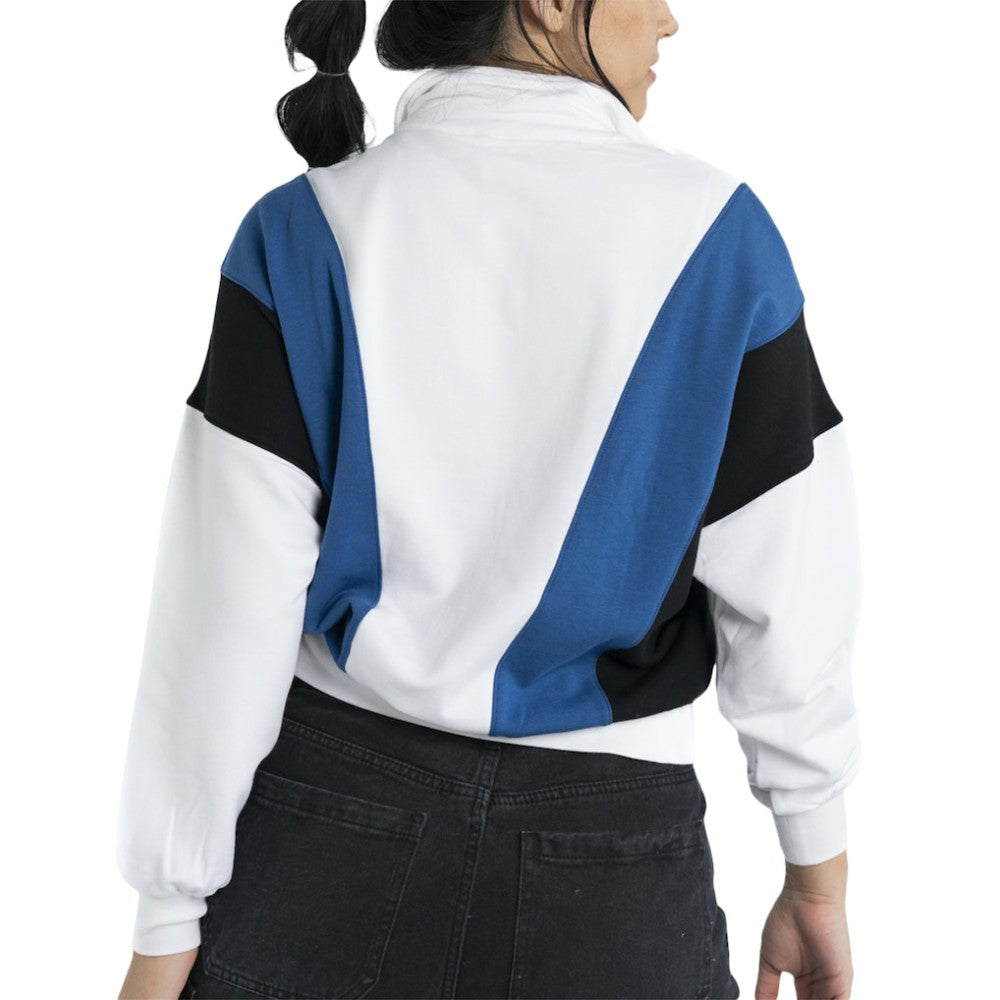 New York Yankees Lusso Women's Malia Quarter-Zip Sweatshirt On Sale