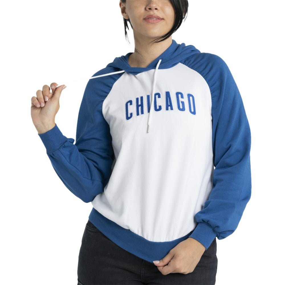 Chicago Cubs Lusso Women's Marlowe Tri-Blend Raglan Pullover Hoodie Near Me