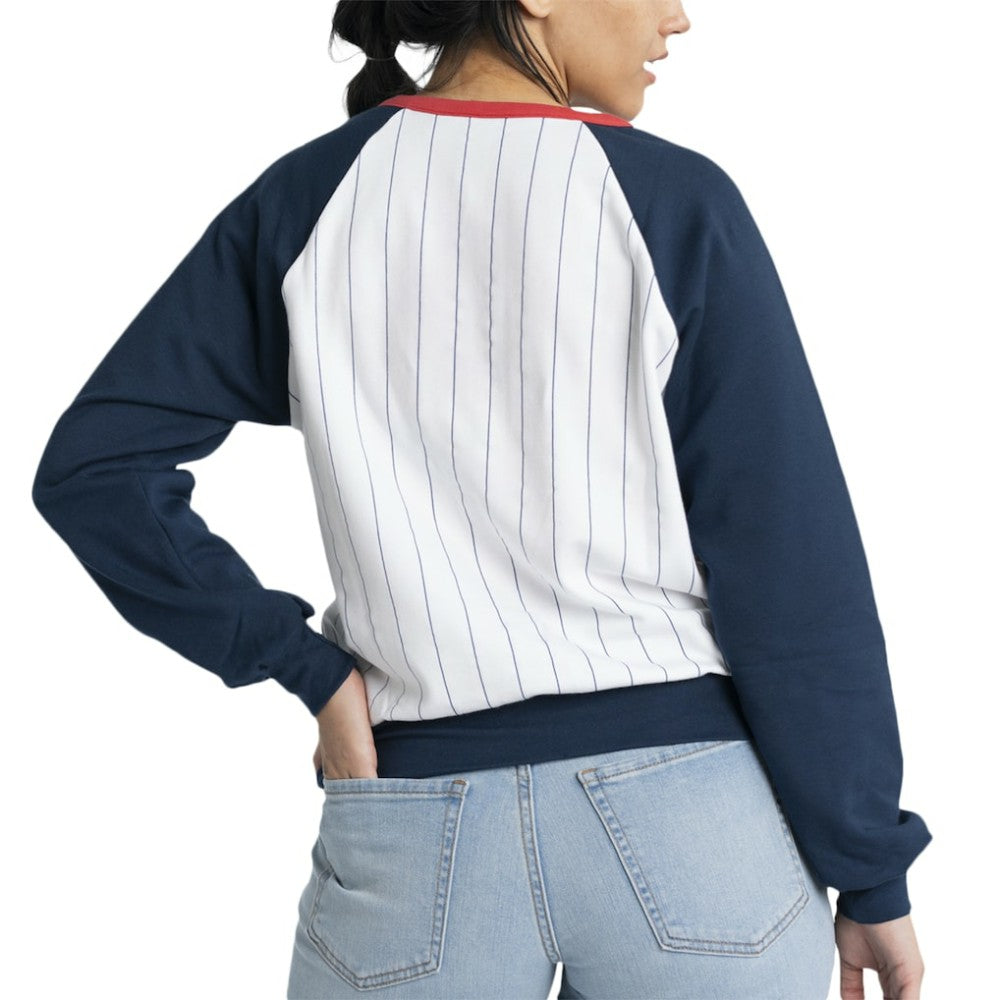 Boston Red Sox Lusso Women's Mack Fleece V-Neck Pullover Top discount