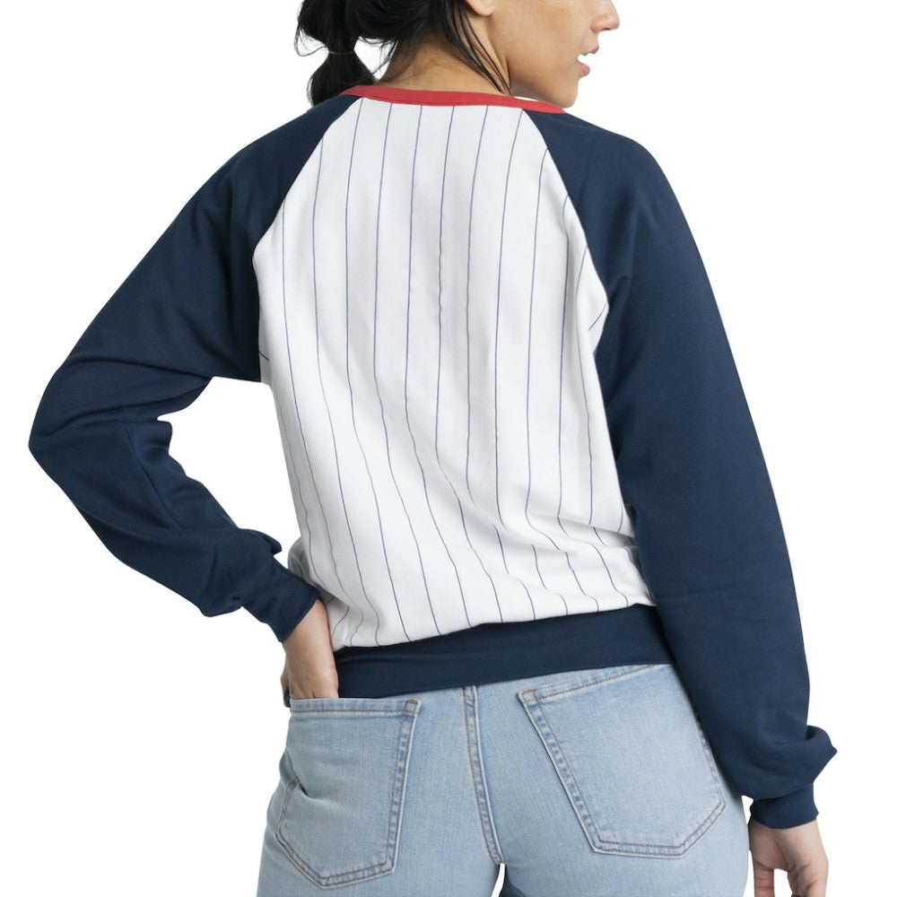 St. Louis Cardinals Lusso Women's Mack Fleece V-Neck Pullover Top Clearance
