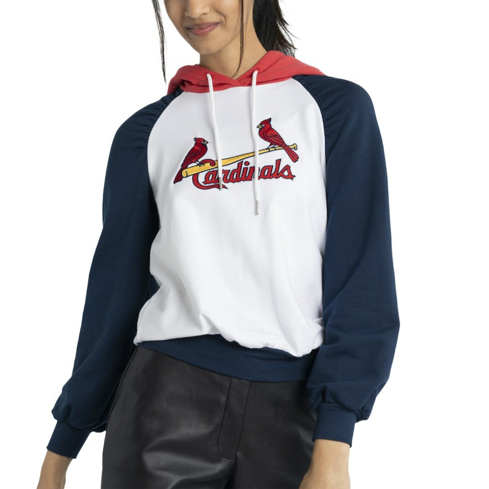 St. Louis Cardinals Lusso Women's Marlowe Tri-Blend Raglan Pullover Hoodie for sale