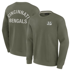 Cincinnati Bengals Unisex Elements Super Soft Pullover Sweatshirt Olive - Fanatics