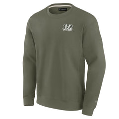 Cincinnati Bengals Unisex Elements Super Soft Pullover Sweatshirt Olive - Fanatics