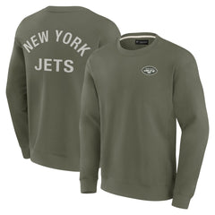 New York Jets Unisex Elements Super Soft Pullover Sweatshirt Olive - Fanatics