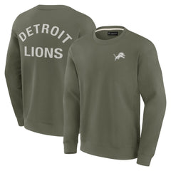 Detroit Lions Unisex Elements Super Soft Pullover Sweatshirt Olive - Fanatics