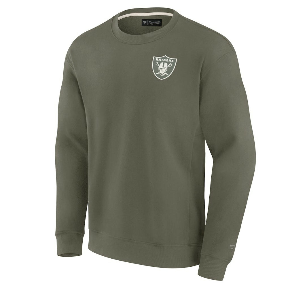 Las Vegas Raiders Unisex Elements Super Soft Pullover Sweatshirt Olive - Fanatics