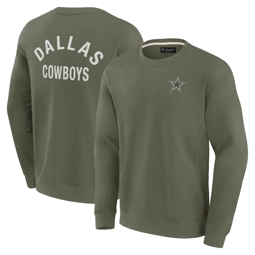Dallas Cowboys Unisex Elements Super Soft Pullover Sweatshirt Olive - Fanatics