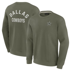 Dallas Cowboys Unisex Elements Super Soft Pullover Sweatshirt Olive - Fanatics