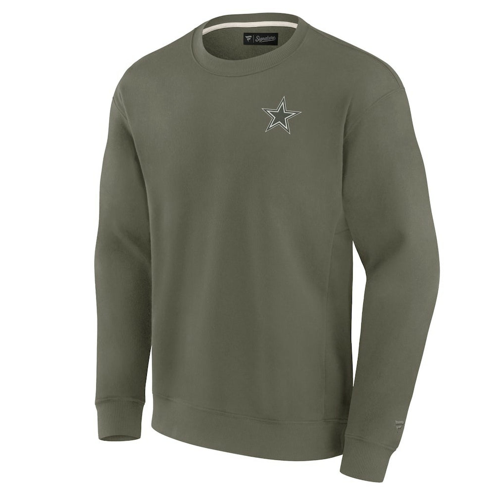 Dallas Cowboys Unisex Elements Super Soft Pullover Sweatshirt Olive - Fanatics