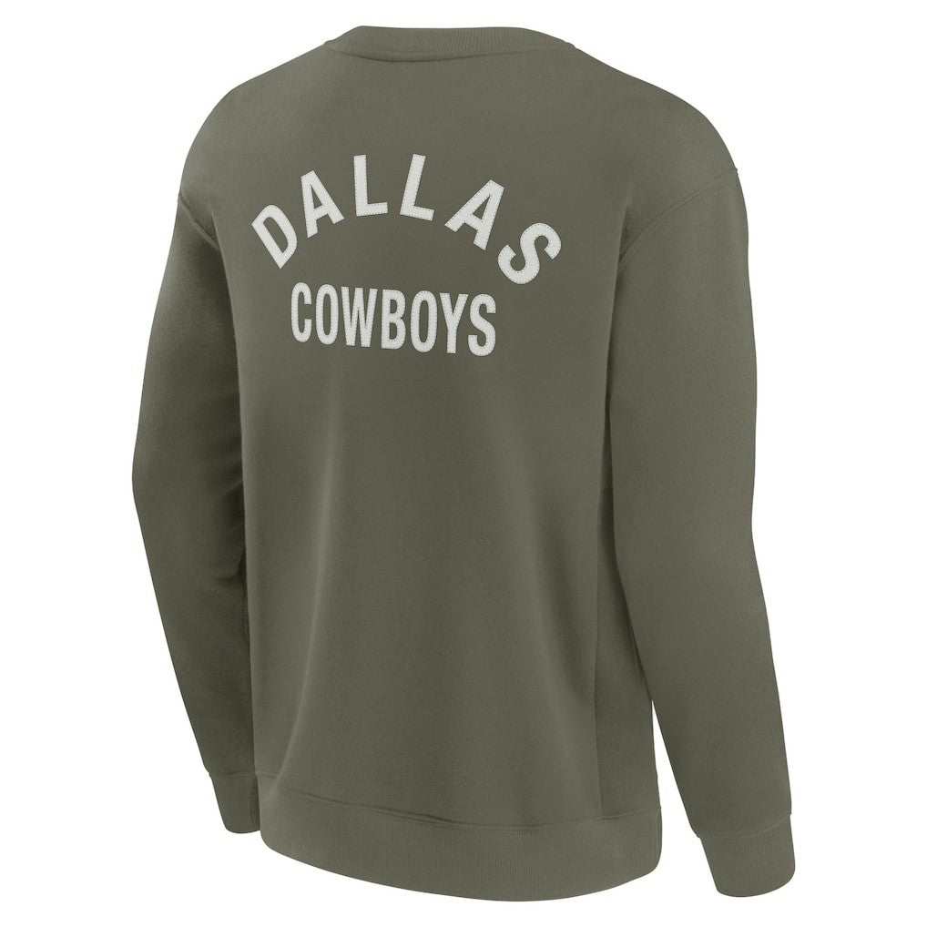 Dallas Cowboys Unisex Elements Super Soft Pullover Sweatshirt Olive - Fanatics