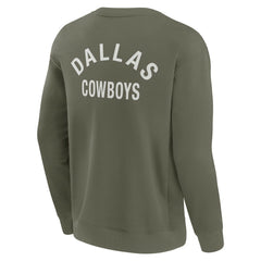 Dallas Cowboys Unisex Elements Super Soft Pullover Sweatshirt Olive - Fanatics