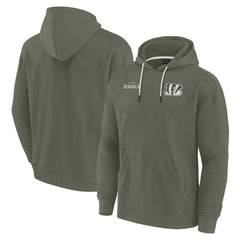 Cincinnati Bengals Unisex Elements Super Soft Fleece Pullover Hoodie Olive - Fanatics