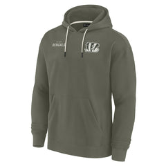 Cincinnati Bengals Unisex Elements Super Soft Fleece Pullover Hoodie Olive - Fanatics