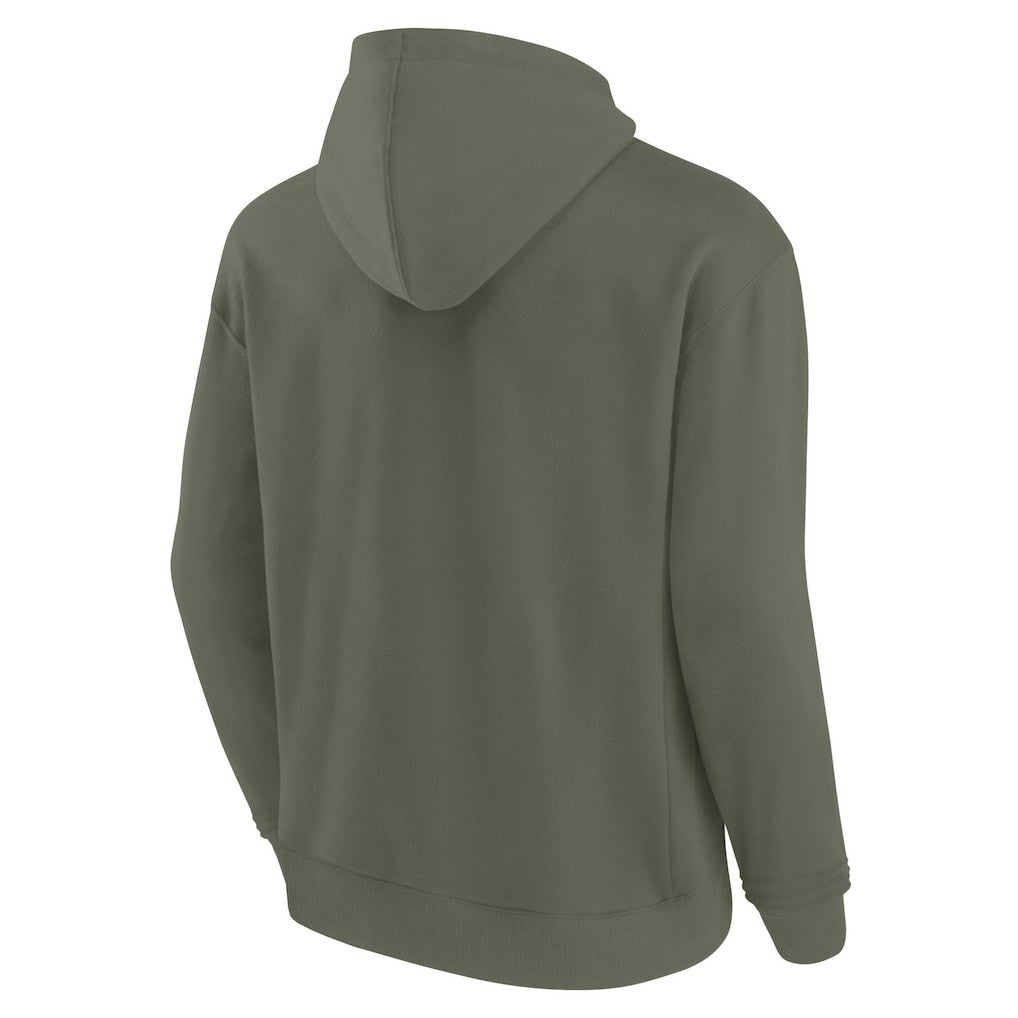 Miami Dolphins Unisex Elements Super Soft Fleece Pullover Hoodie Olive - Fanatics
