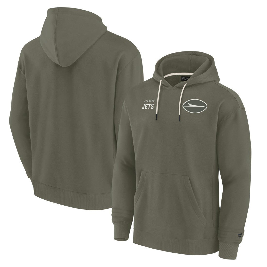 New York Jets Unisex Elements Super Soft Fleece Pullover Hoodie Olive - Fanatics