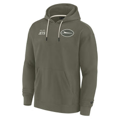 New York Jets Unisex Elements Super Soft Fleece Pullover Hoodie Olive - Fanatics