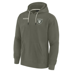 Las Vegas Raiders Unisex Elements Super Soft Fleece Pullover Hoodie Olive - Fanatics