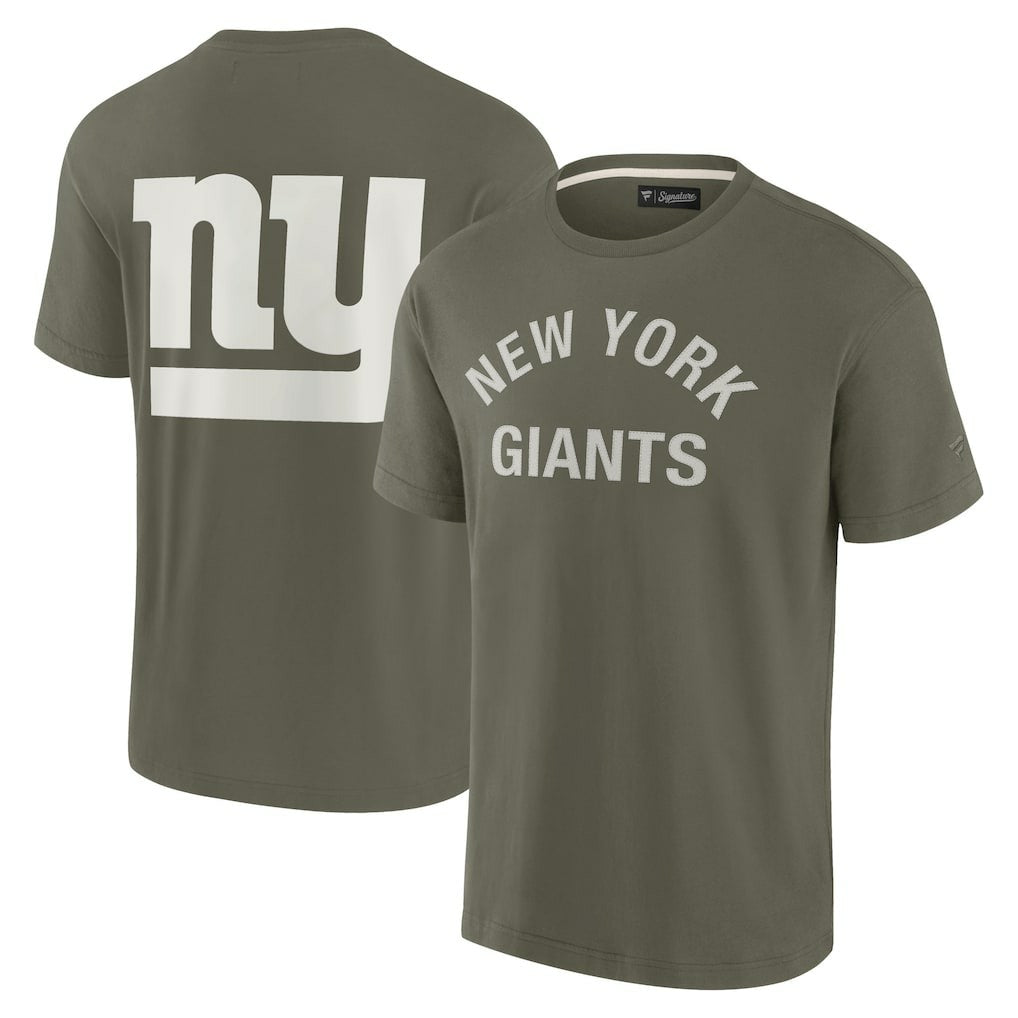 New York Giants Unisex Elements Super Soft Short Sleeve T-Shirt Olive - Fanatics