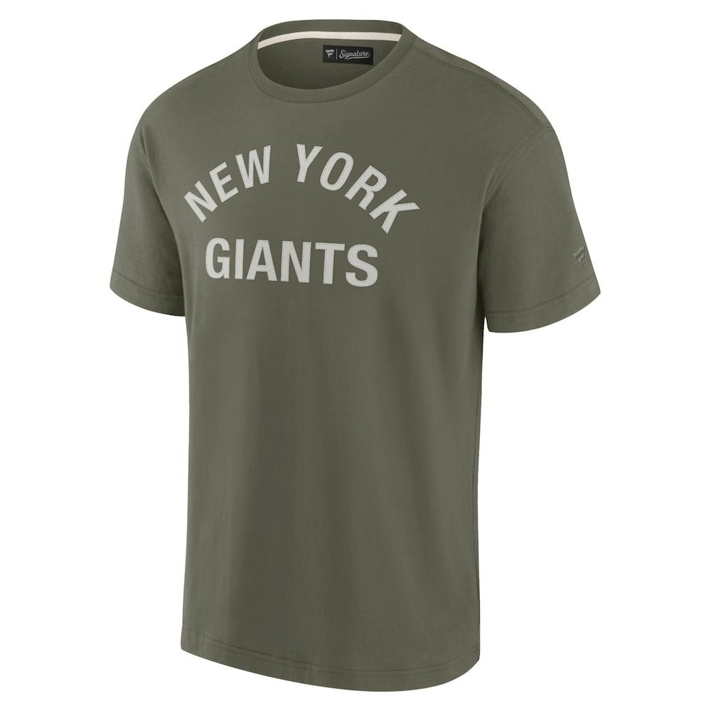 New York Giants Unisex Elements Super Soft Short Sleeve T-Shirt Olive - Fanatics