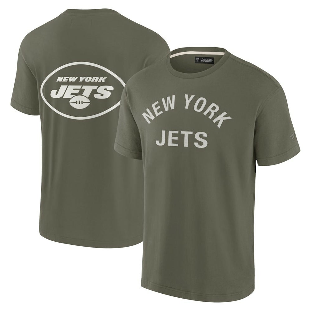 New York Jets Unisex Elements Super Soft Short Sleeve T-Shirt Olive - Fanatics