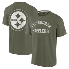 Pittsburgh Steelers Unisex Elements Super Soft Short Sleeve T-Shirt Olive - Fanatics