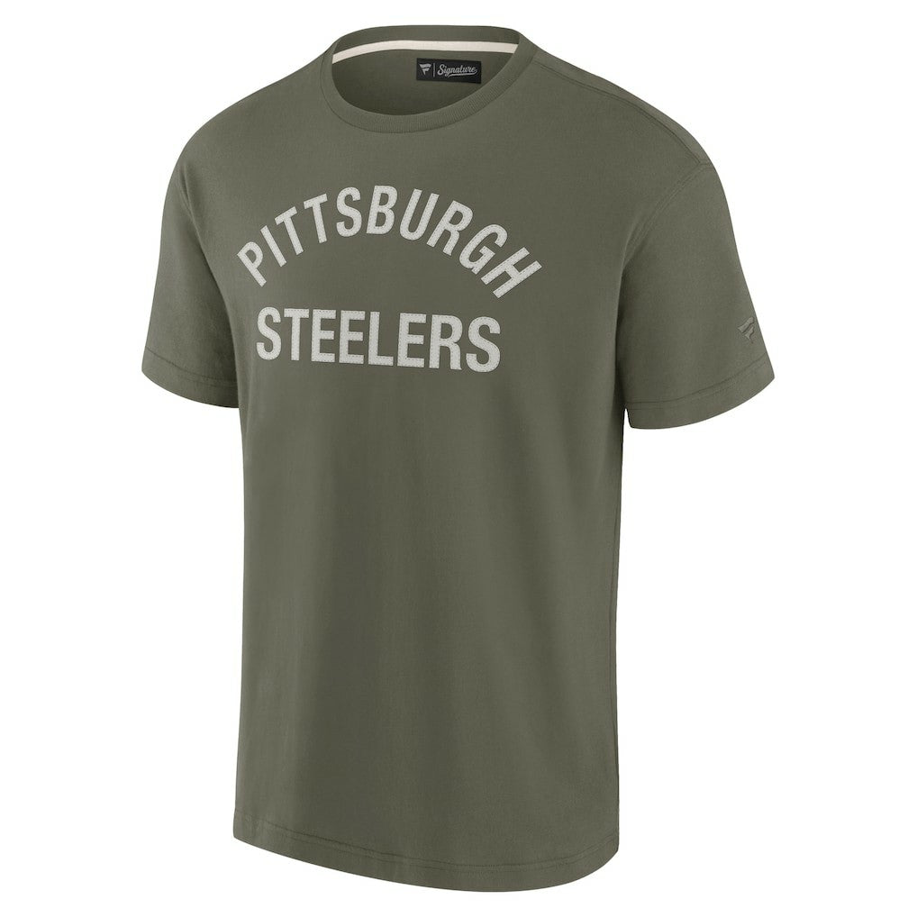 Pittsburgh Steelers Unisex Elements Super Soft Short Sleeve T-Shirt Olive - Fanatics
