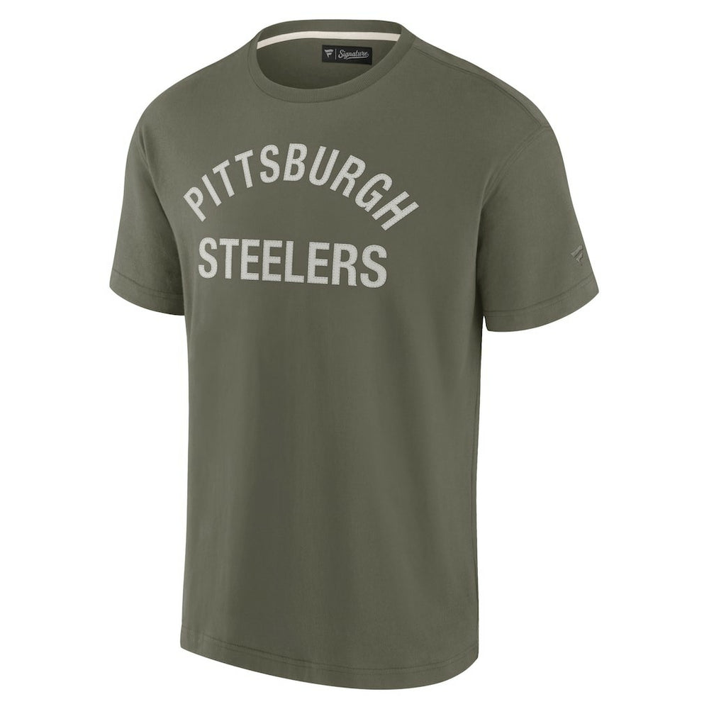 Pittsburgh Steelers Unisex Elements Super Soft Short Sleeve T-Shirt Olive - Fanatics