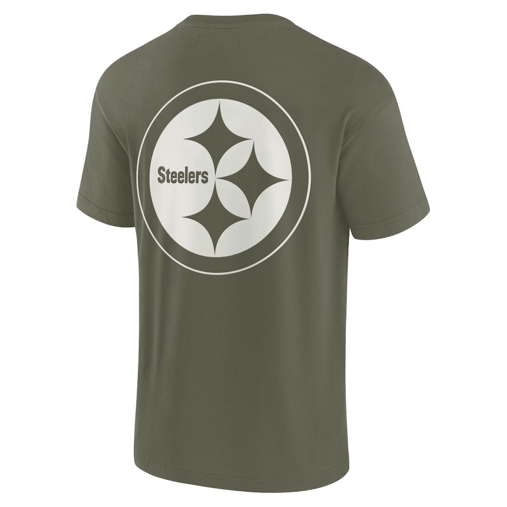 Pittsburgh Steelers Unisex Elements Super Soft Short Sleeve T-Shirt Olive - Fanatics