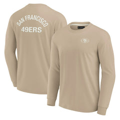 San Francisco 49ers Unisex Elements Super Soft Long Sleeve T-Shirt Khaki - Fanatics