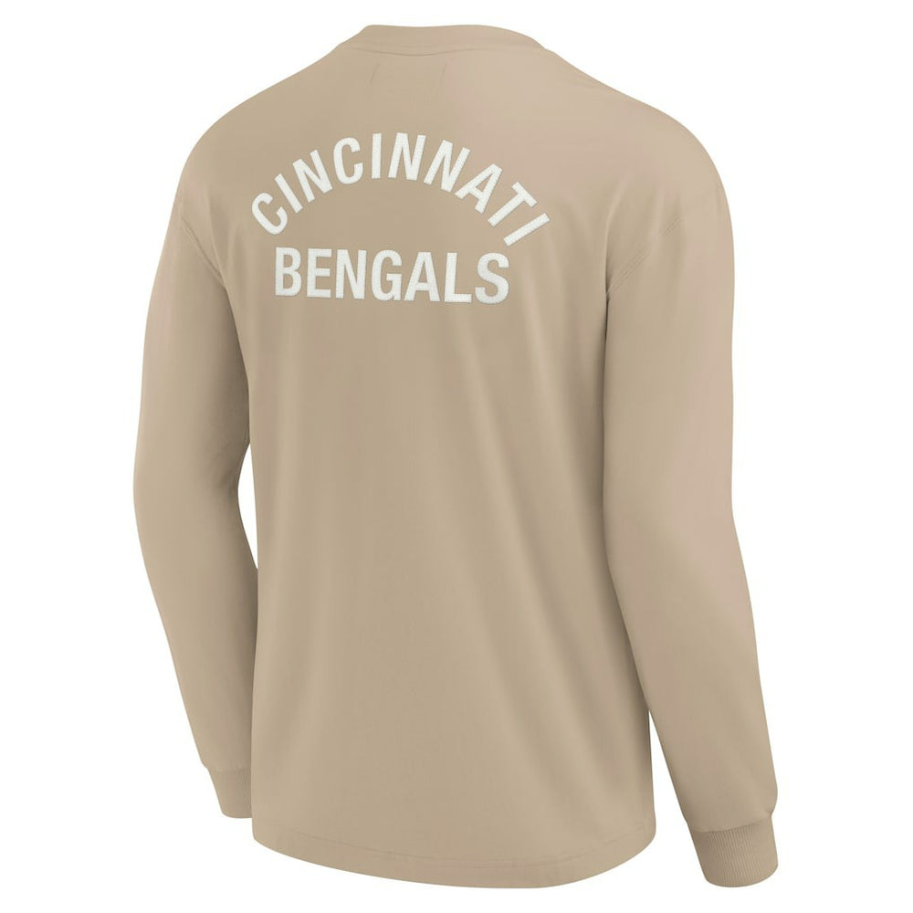 Cincinnati Bengals Unisex Elements Super Soft Long Sleeve T-Shirt Khaki - Fanatics