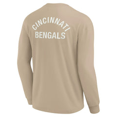 Cincinnati Bengals Unisex Elements Super Soft Long Sleeve T-Shirt Khaki - Fanatics