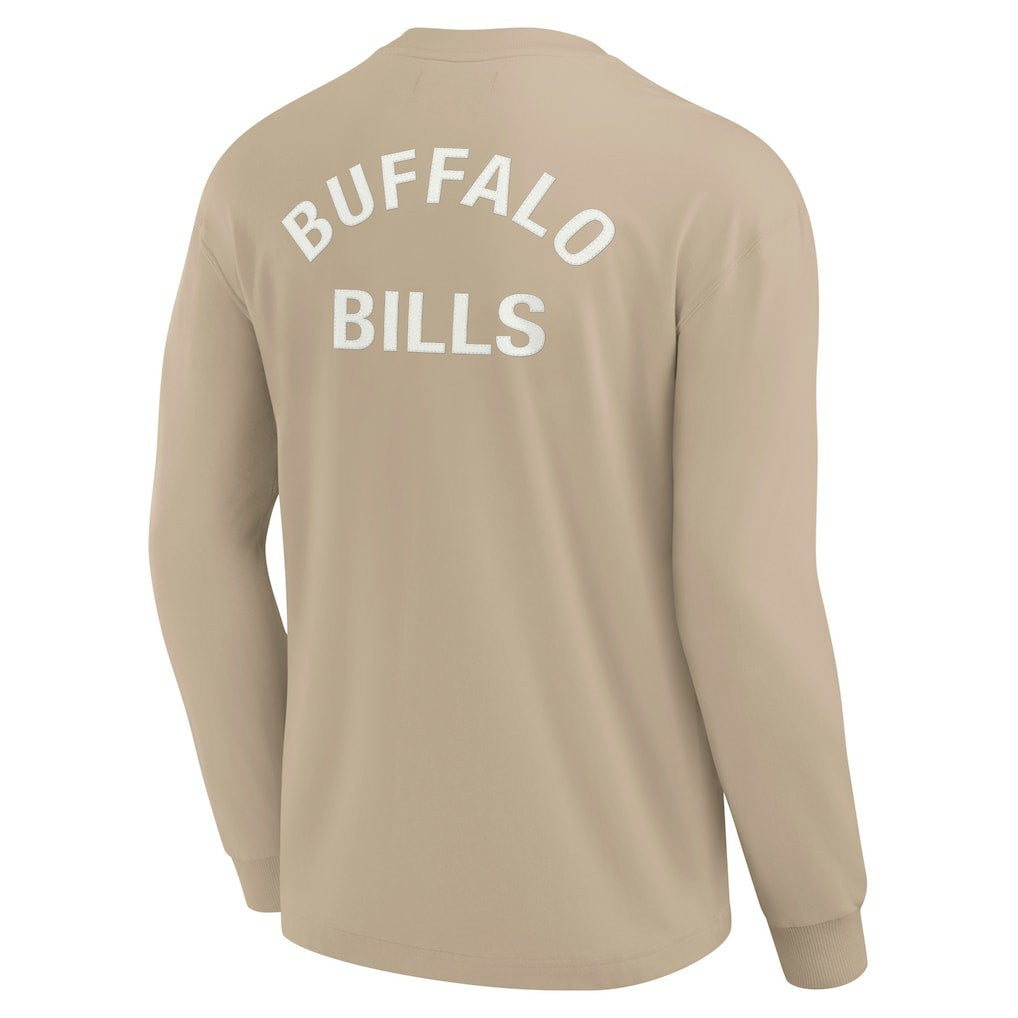 Buffalo Bills Unisex Elements Super Soft Long Sleeve T-Shirt Khaki - Fanatics