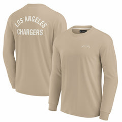 Los Angeles Chargers Unisex Elements Super Soft Long Sleeve T-Shirt Khaki - Fanatics
