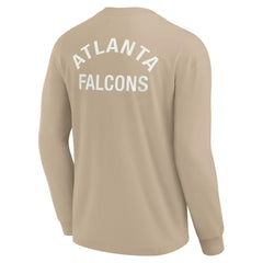 Atlanta Falcons Unisex Elements Super Soft Long Sleeve T-Shirt Khaki - Fanatics