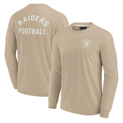 Las Vegas Raiders Unisex Elements Super Soft Long Sleeve T-Shirt Khaki - Fanatics