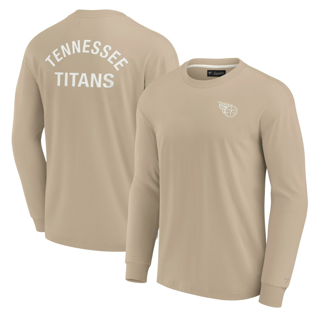Tennessee Titans Unisex Elements Super Soft Long Sleeve T-Shirt Khaki - Fanatics