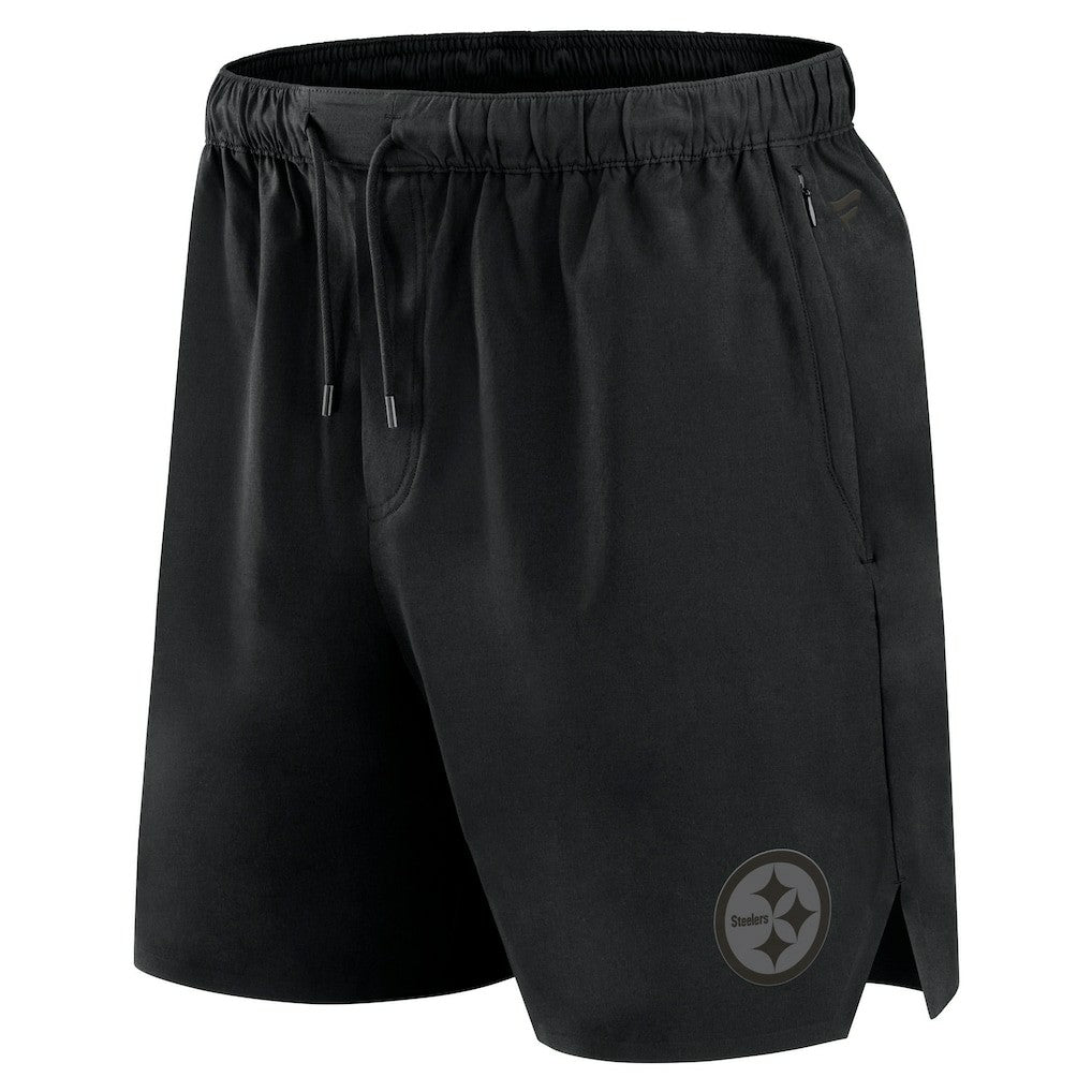 Pittsburgh Steelers Front Office Micro Tonal Shorts Black - Fanatics