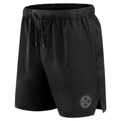 Pittsburgh Steelers Front Office Micro Tonal Shorts Black - Fanatics