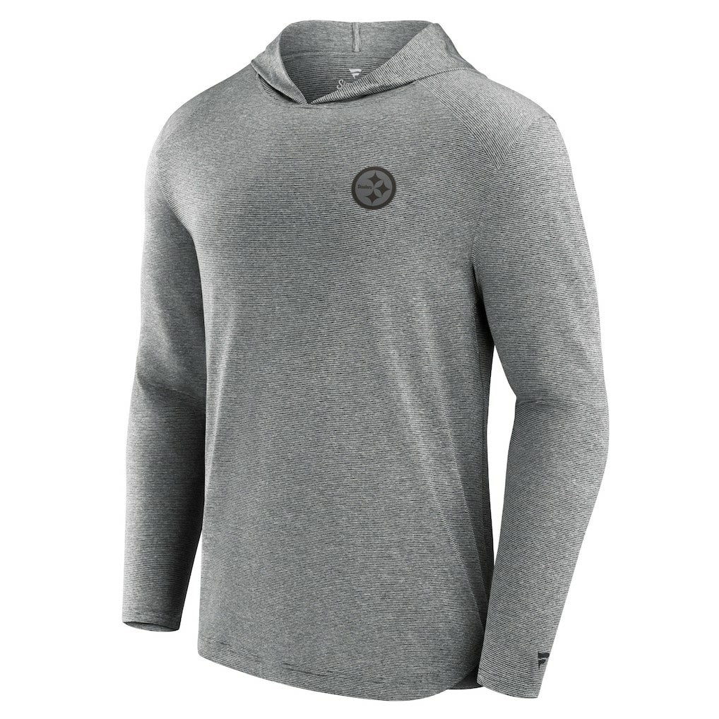 Pittsburgh Steelers Front Office Tech Lightweight Hoodie T-Shirt Black - Fanatics