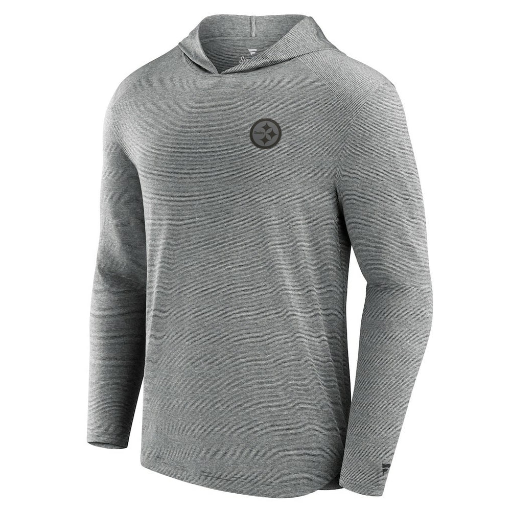 Pittsburgh Steelers Front Office Tech Lightweight Hoodie T-Shirt Black - Fanatics