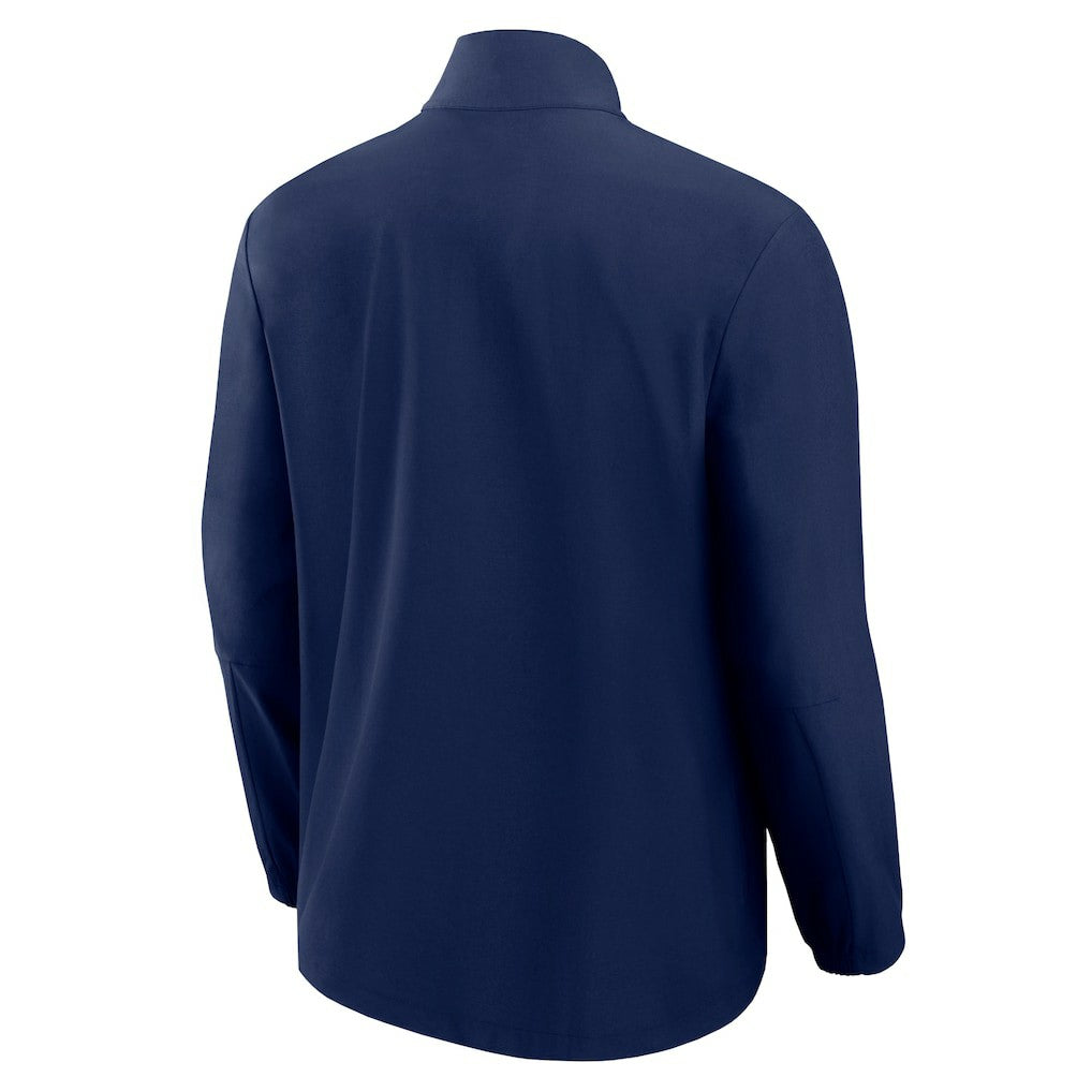 Chicago Bears Front Office Micro Tonal Quarter-Zip Pullover Navy - Fanatics