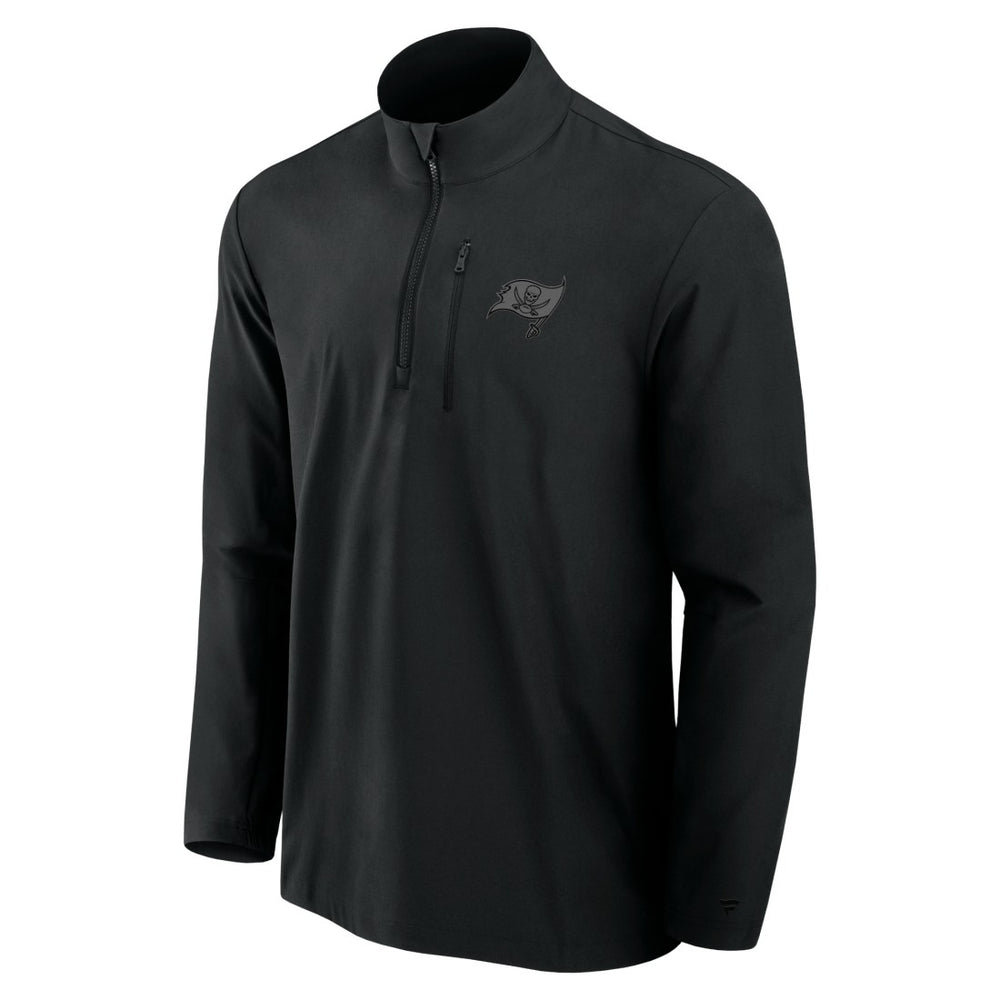 Tampa Bay Buccaneers Front Office Micro Tonal Quarter-Zip Pullover Black - Fanatics