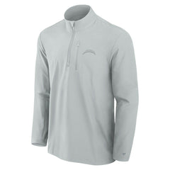 Los Angeles Chargers Front Office Micro Tonal Quarter-Zip Pullover Gray - Fanatics